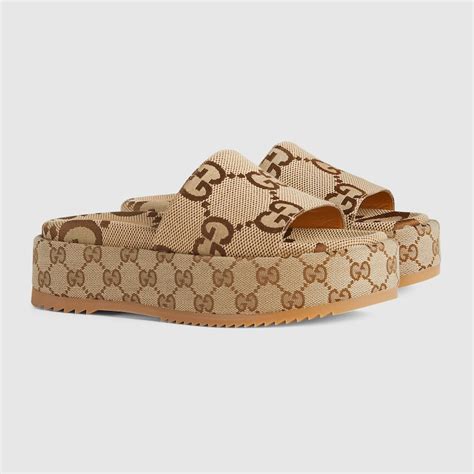 psychedelic gucci slides|gucci platform slide sandals women.